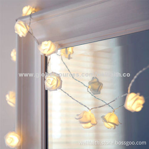 Festival/Wedding LED String Light with Shape Decoration, 110/220V Voltage